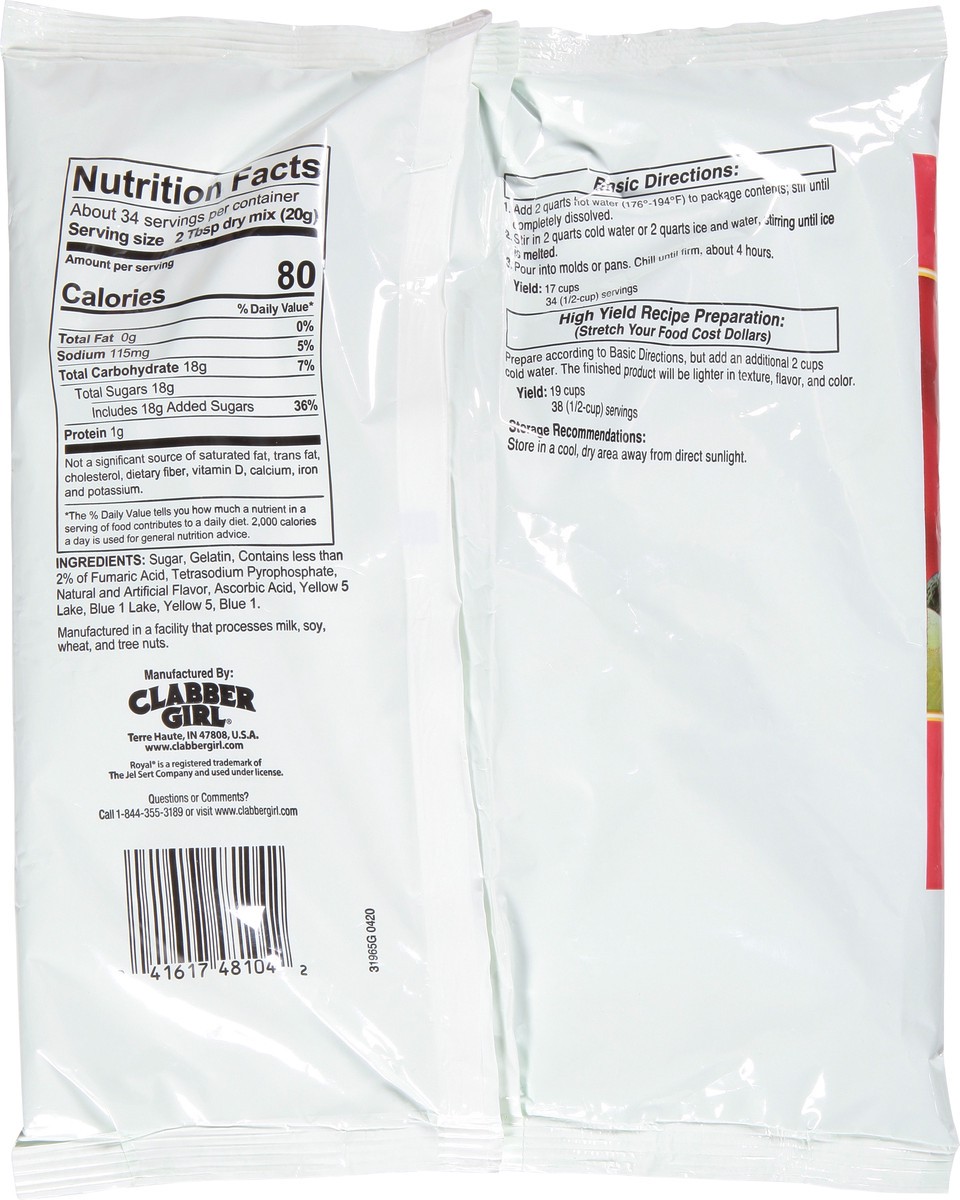 slide 9 of 9, Royal Lime Gelatin Mix 24 oz, 24 oz