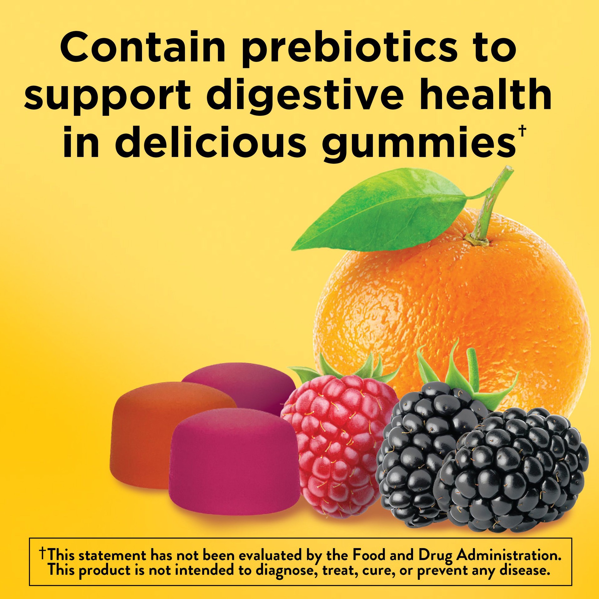 slide 4 of 8, Nature Made Prebiotic Fiber Gummies, Fiber Supplement for Adults & Kids, 90 Count, 90 ct