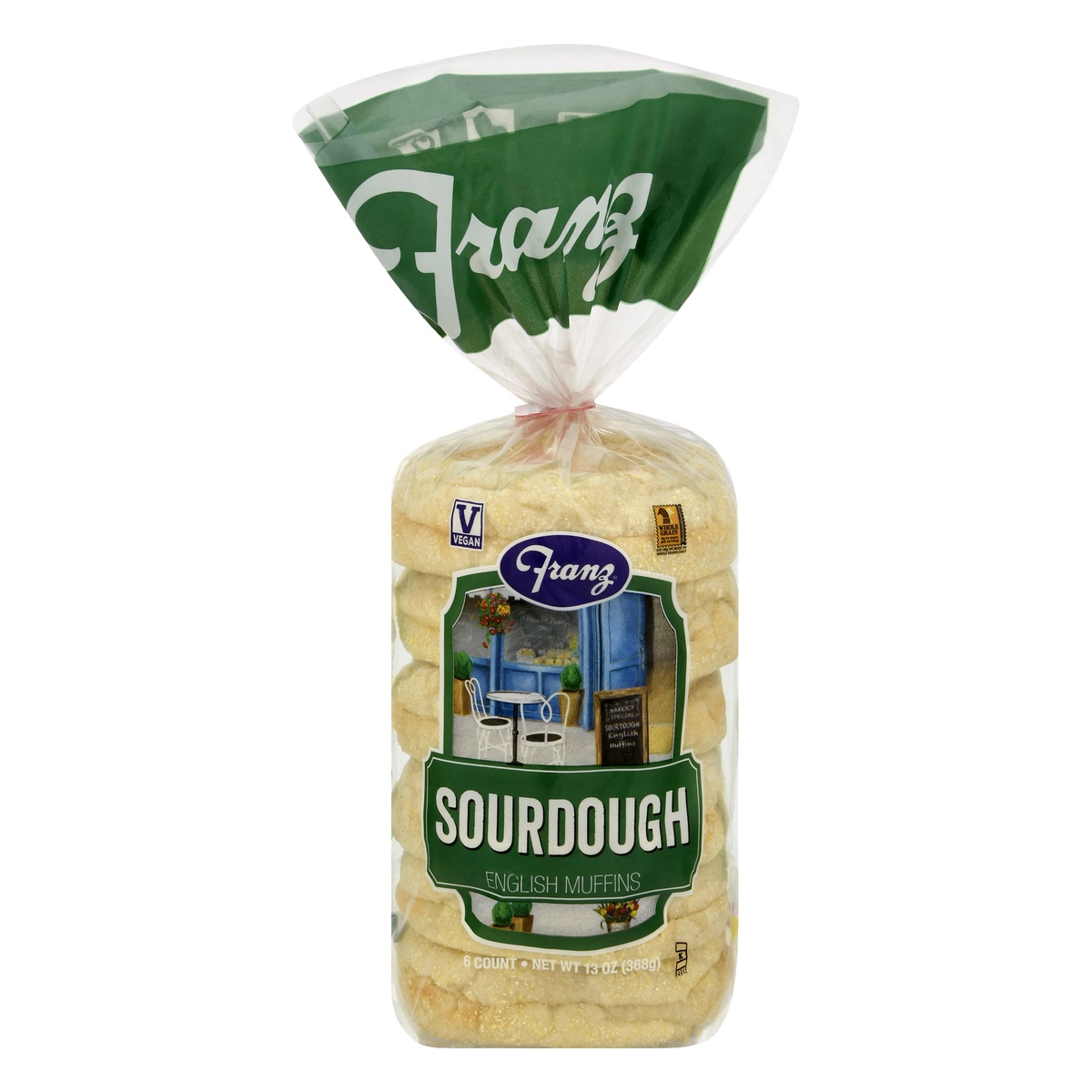 slide 1 of 11, Franz English Muffins Sourdough Extra With Whole Grain, 13 oz