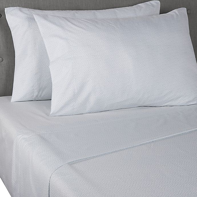 slide 1 of 4, Simply Essential Truly Soft Microfiber Queen Sheet Set - Blue Dot, 1 ct