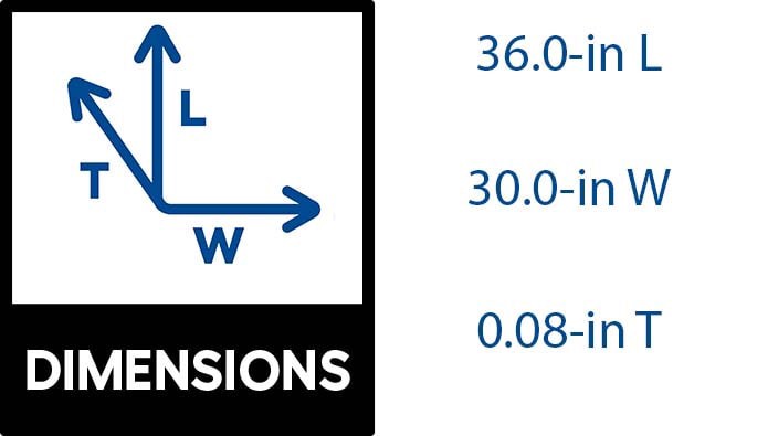 slide 2 of 6, OPTIX 0.08-in T x 30.0-in W x 36.0-in L Clear Acrylic Sheet, 1 ct