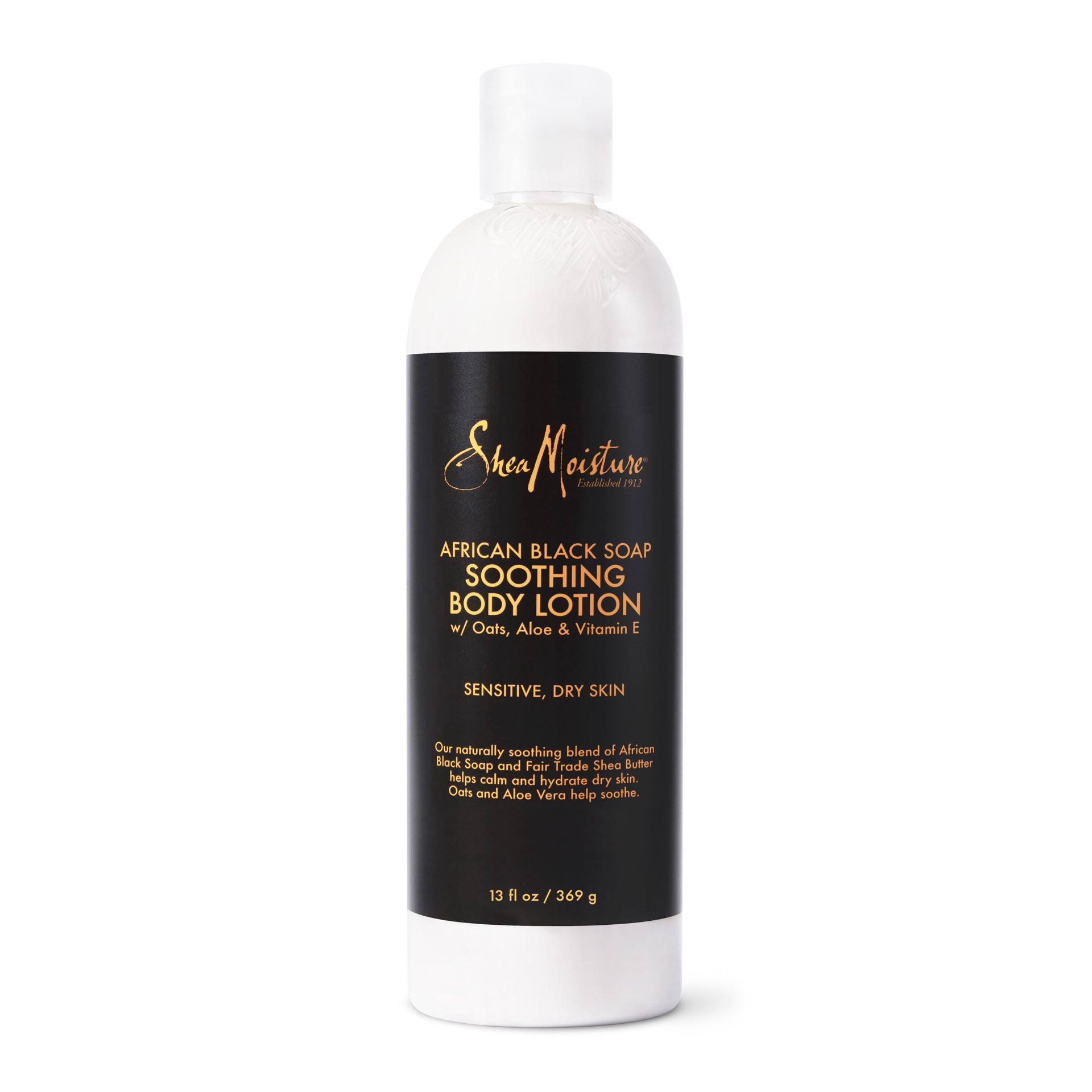 slide 1 of 8, SheaMoisture Soothing Body Lotion African Black Soap, 13 oz, 13 oz