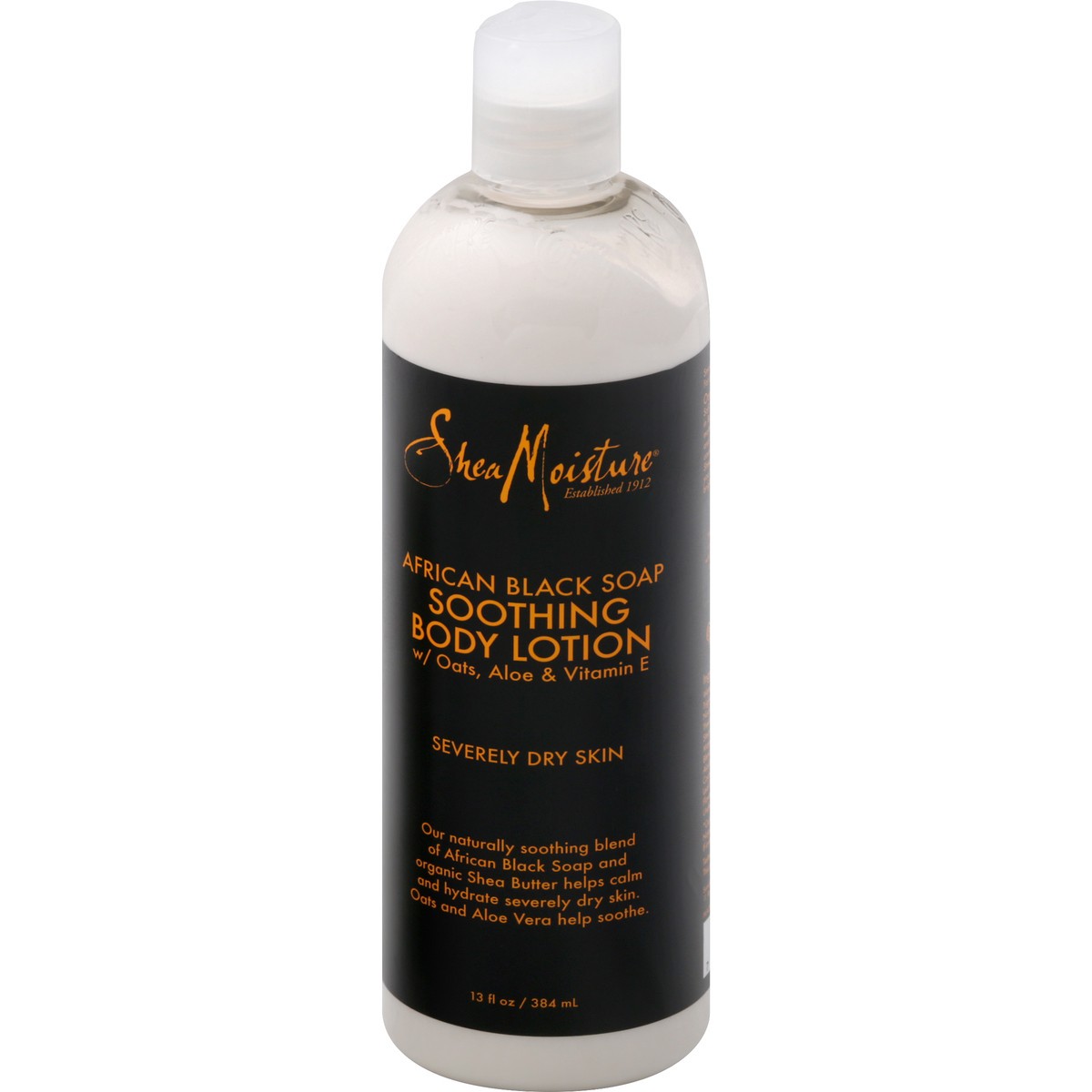 slide 7 of 8, SheaMoisture Soothing Body Lotion African Black Soap, 13 oz, 13 oz