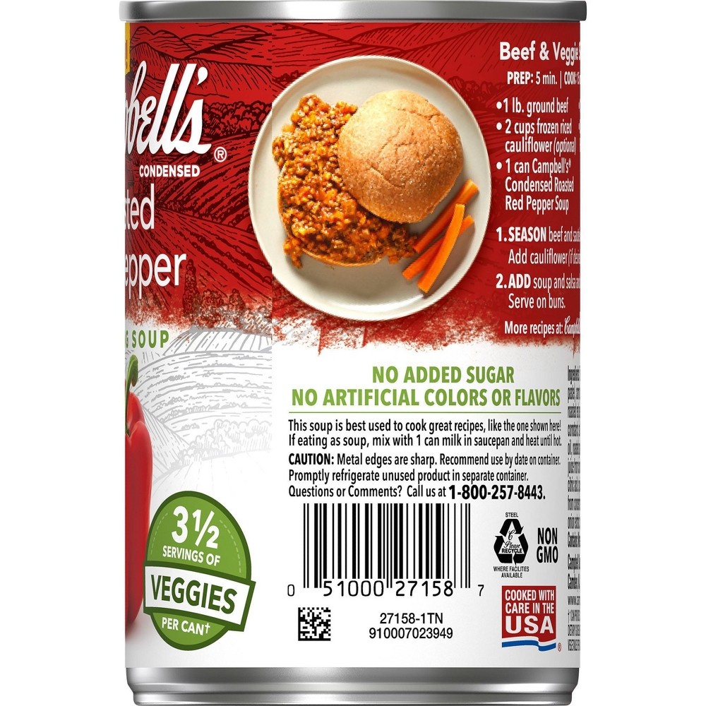 slide 2 of 6, Campbell's Condensed Roasted Red Pepper Cooking Soup, 10.5 oz