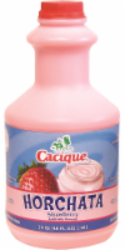 slide 1 of 1, Cacique Horchata Strawberry, 48 fl oz