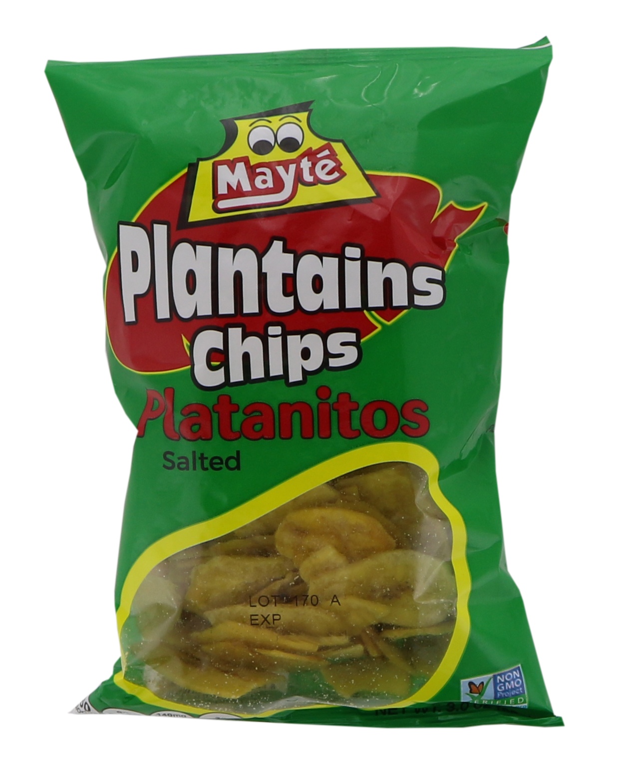 slide 1 of 1, Mayté Mayte Platanitos Salted Plantain Chips, 3 oz