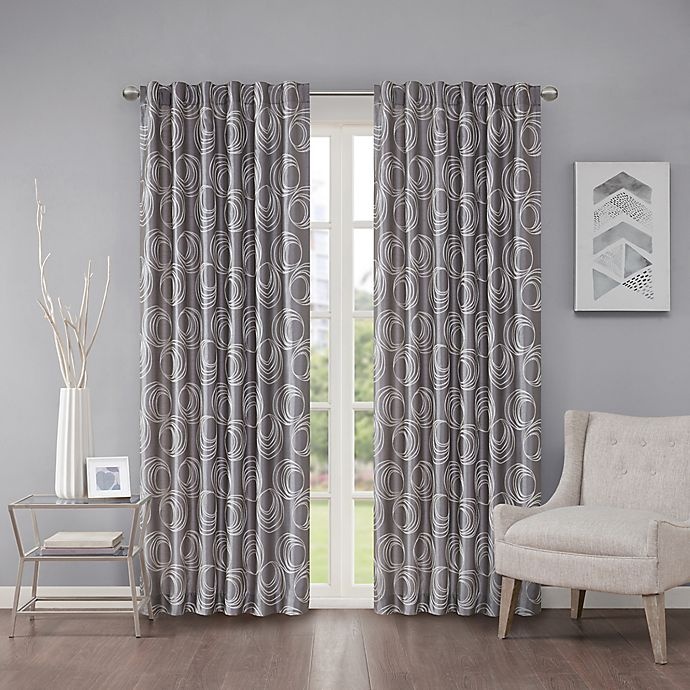 slide 1 of 1, Regency Heights Cosma Rod Pocket/Back Tab Window Curtain Panel - Platinum, 108 in