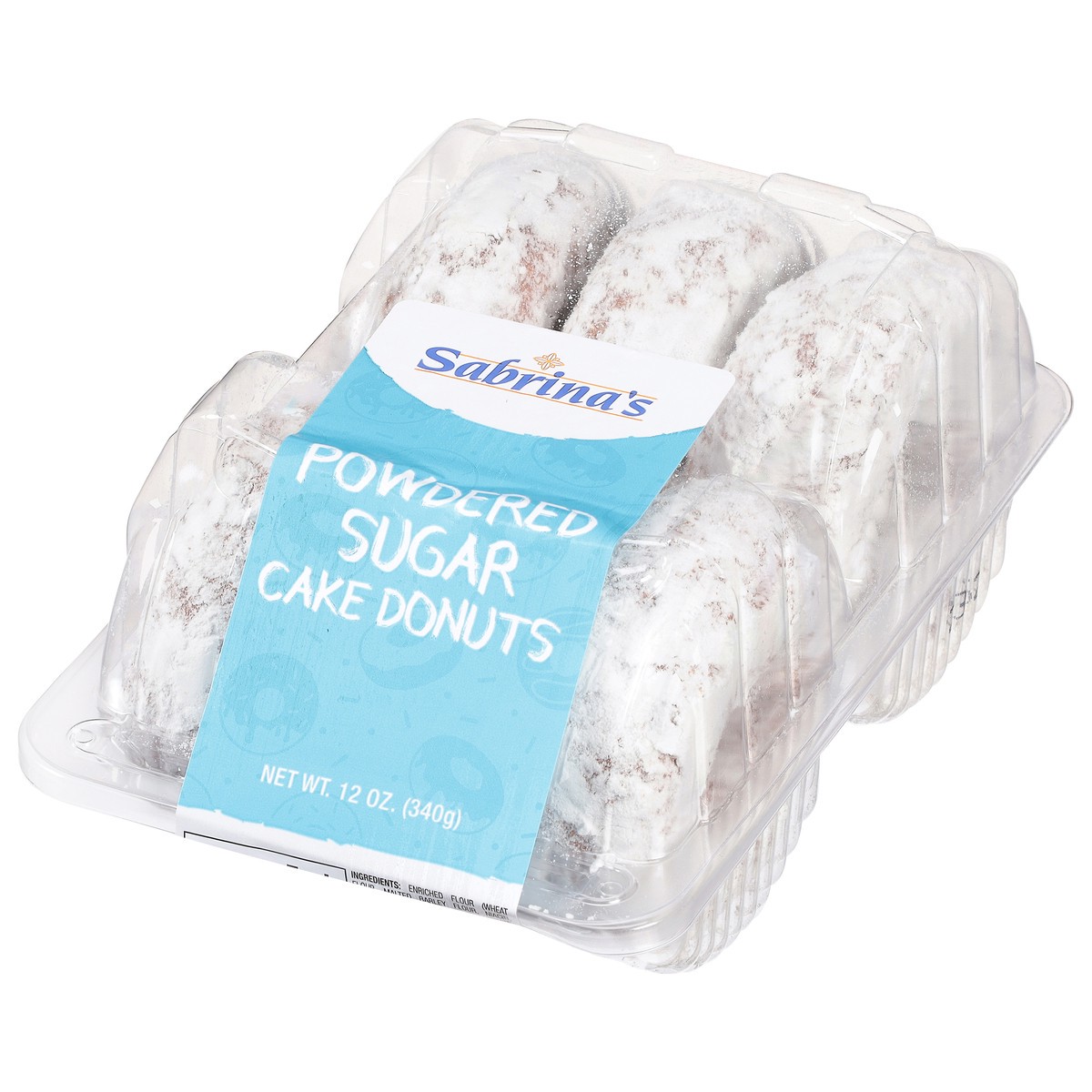 slide 7 of 11, Sabrina's Sabrinas Powdered Sugar Donuts 6Ct, 12 oz