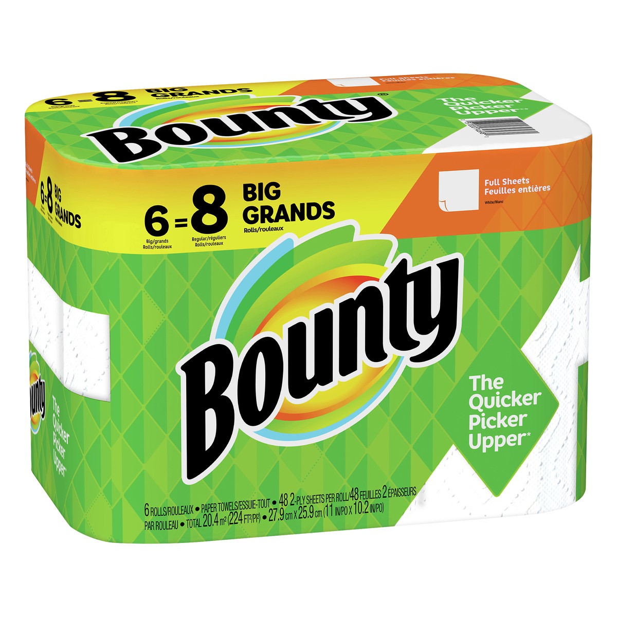 slide 2 of 5, Bounty 2-Ply Big Grands Paper Towels 6 ea, 6 ct