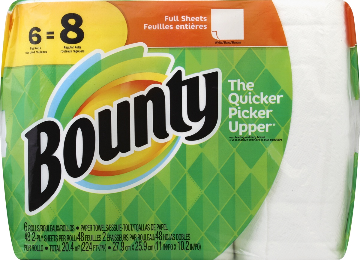 slide 4 of 5, Bounty Paper Towels, 6 ct