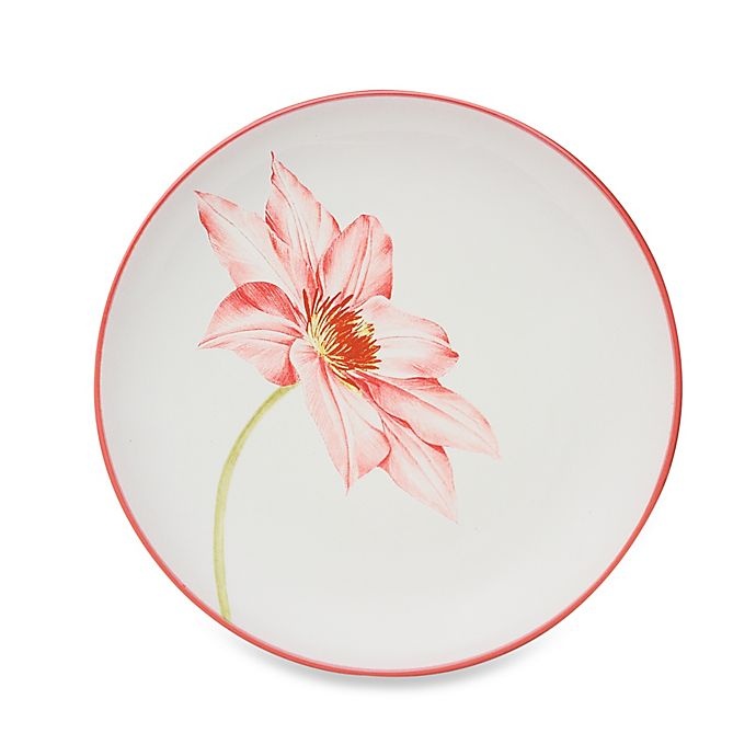 slide 1 of 1, Noritake Colorwave Floral Accent Plate - Raspberry, 1 ct