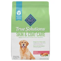 Blue Buffalo True Solutions Skin & Coat Care Natural Dry Dog Food for Adult Dogs, Salmon, 20-lb. Bag