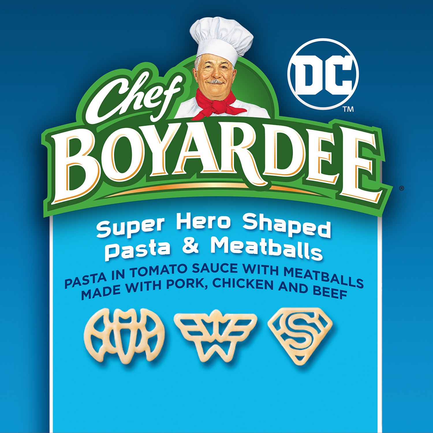 slide 4 of 5, Chef Boyardee Superhero Shapes Pasta with Meatballs in Tomato Sauce, 15 oz, 15 oz