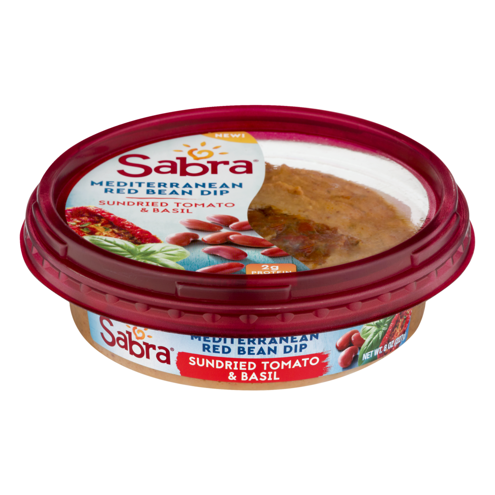 slide 1 of 1, Sabra Sundried Tomato Basil Mediterranean Red Bean Dip, 8 oz