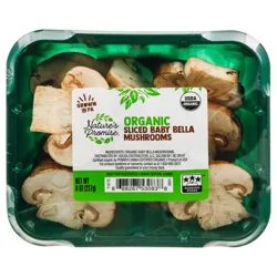 Nature's Promise Organic Sliced Baby Bella Mushrooms