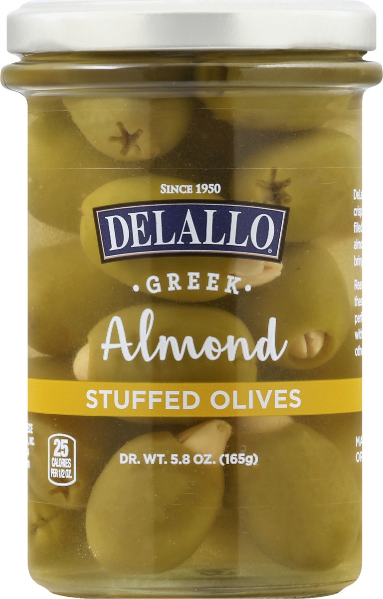 slide 9 of 10, DeLallo Almond Stuffed Olives, 5.82 oz