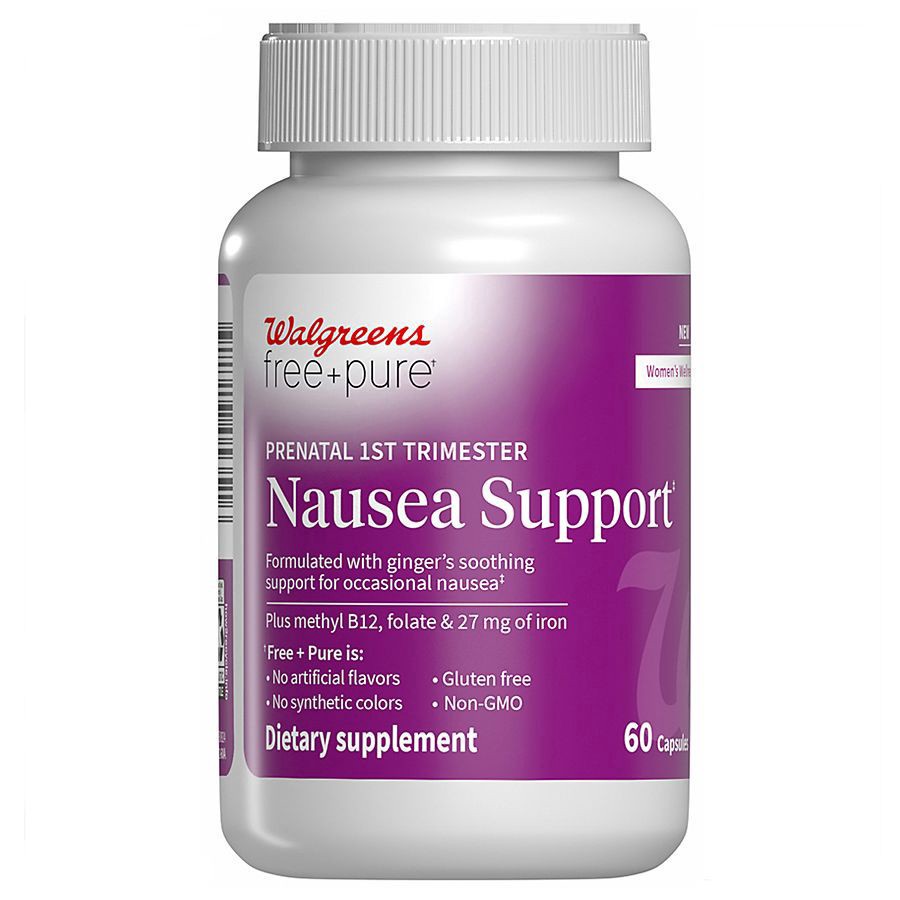 slide 1 of 3, Walgreens Prenatal 1st Trimester Nausea Support, 60 ct