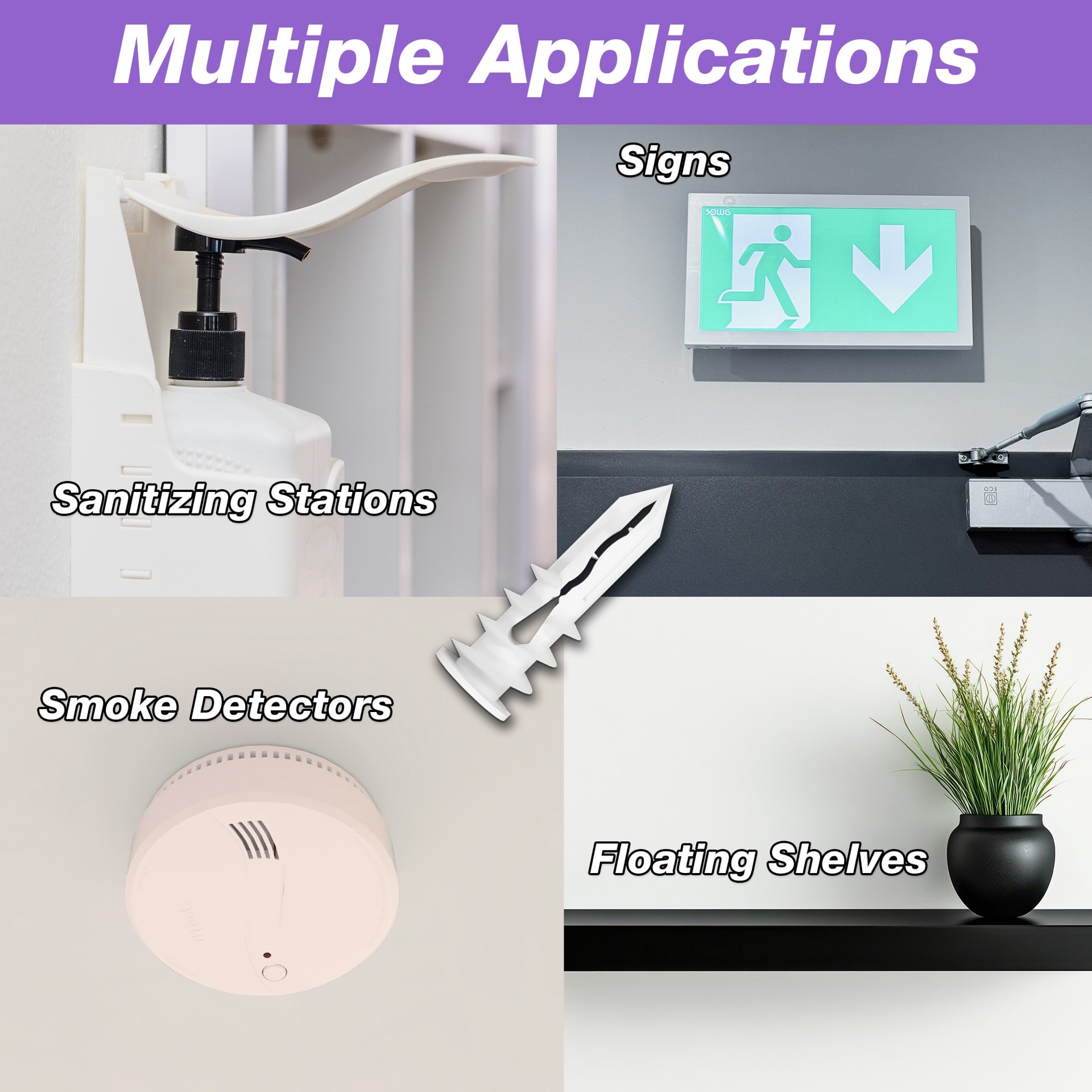 slide 6 of 6, TOGGLER SnapSkru 178.0-lb Assorted diameter x Assorted length Self-Drilling Anchors with Screws Included 50.0 -Pack, 1 ct