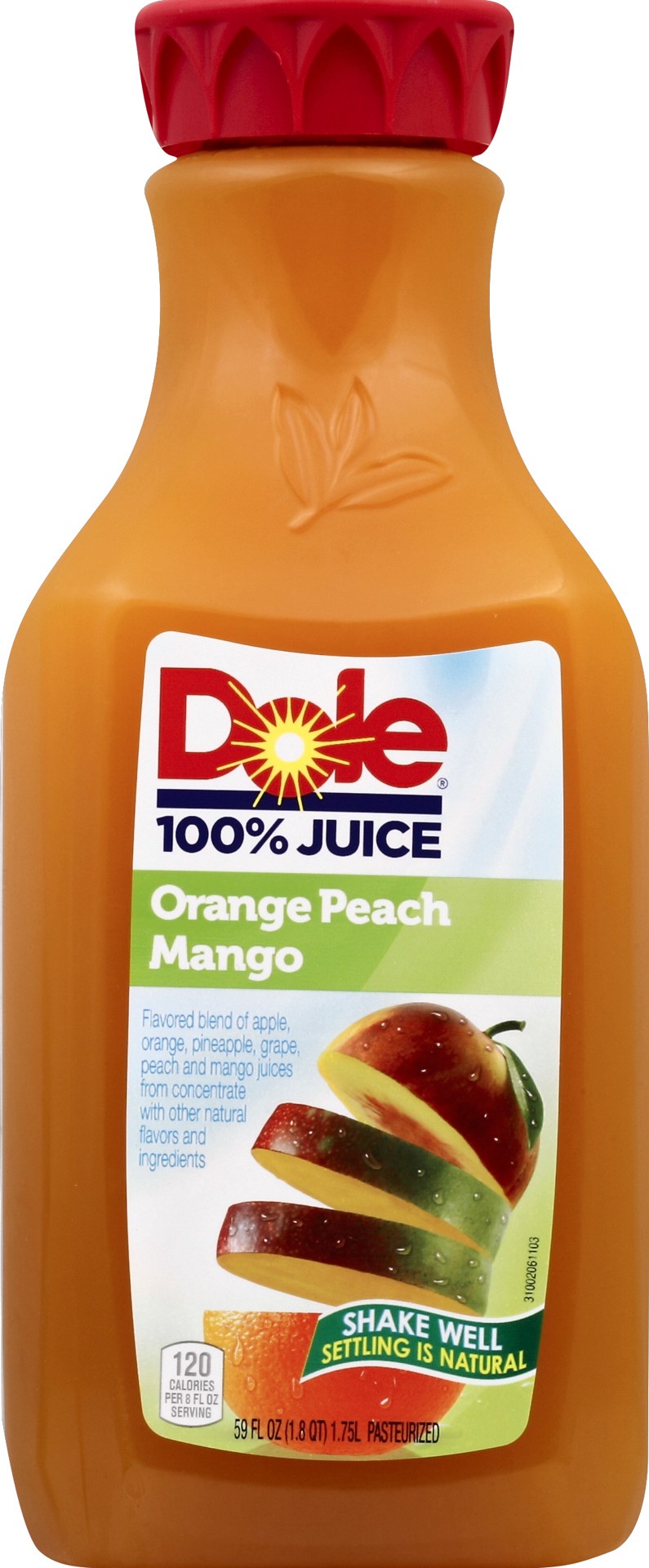 slide 1 of 1, Dole Orange Peach Mango 100% Juice - 59 fl oz, 59 fl oz