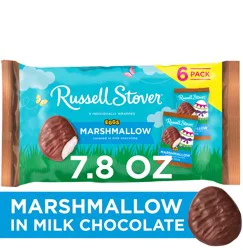 RUSSELL STOVER Easter Marshmallow Milk Chocolate Easter Eggs 6 pack, 7.8 oz.