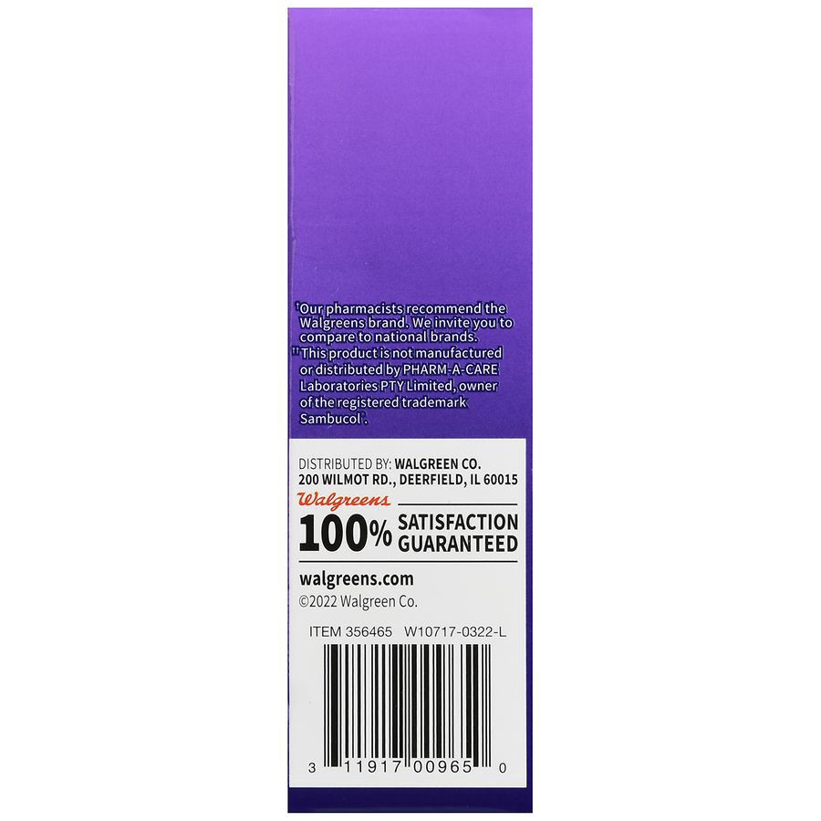 slide 5 of 5, Walgreens Black Elderberry Cold & Flu Relief Tablets, 60 ct