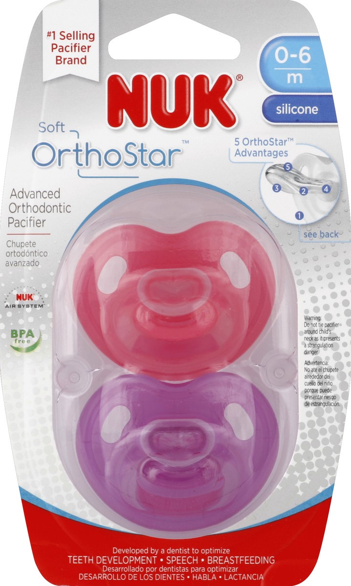 slide 1 of 2, NUK Pacifier 2 ea, 2 ct