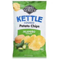 First Street Jalapeno Kettel Cooked Potato Chips