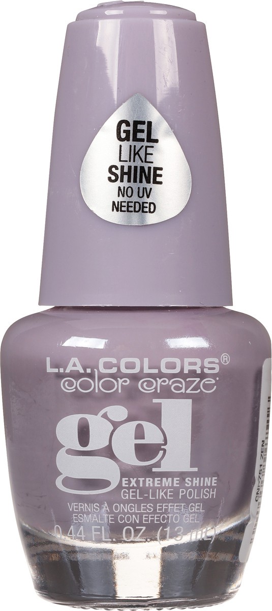 slide 10 of 10, L.A. Colors Color Craze CNP751 Zen Gel Extreme Shine Nail Polish 0.44 fl oz, 0.44 fl oz