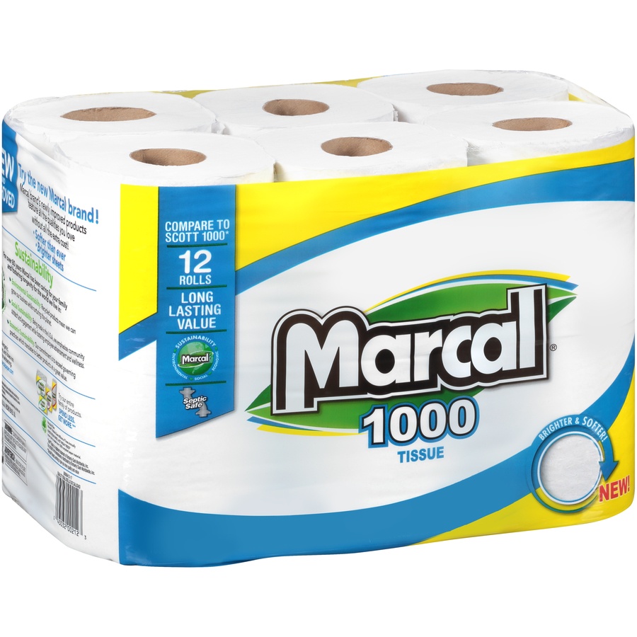 slide 3 of 7, Marcal Pride Bathroom Tissue, 12000 ct