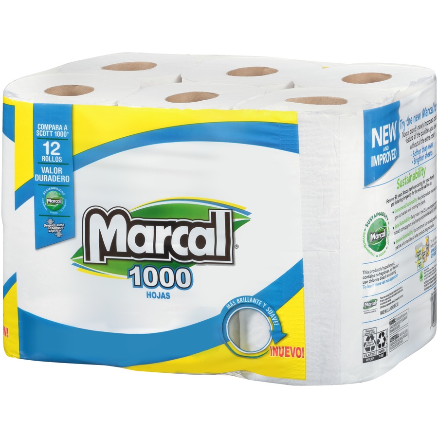 slide 4 of 7, Marcal Pride Bathroom Tissue, 12000 ct