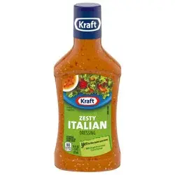 Kraft Zesty Italian Salad Dressing, 16 fl oz Bottle