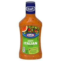 Kraft Zesty Italian Dressing, 16 fl oz Bottle