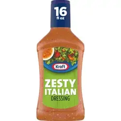 Kraft Zesty Italian Salad Dressing, 16 fl oz Bottle