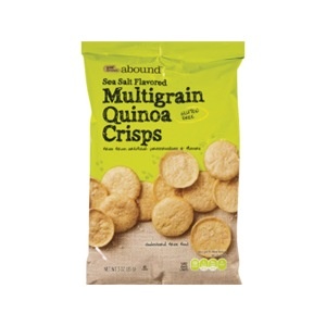 slide 1 of 1, CVS Gold Emblem Abound Sea Salt Flavored Multigrain Quinoa Crisps, 3 oz