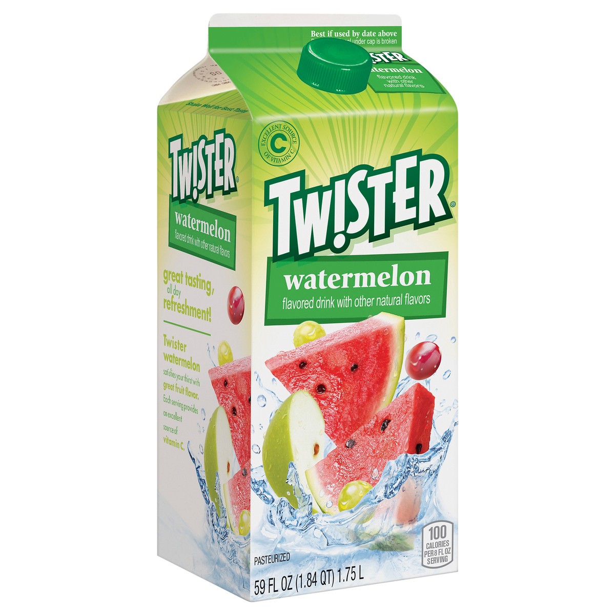 slide 3 of 14, Twister Tw!ster Flavored Drink, Watermelon- 59 fl oz, 59 fl oz