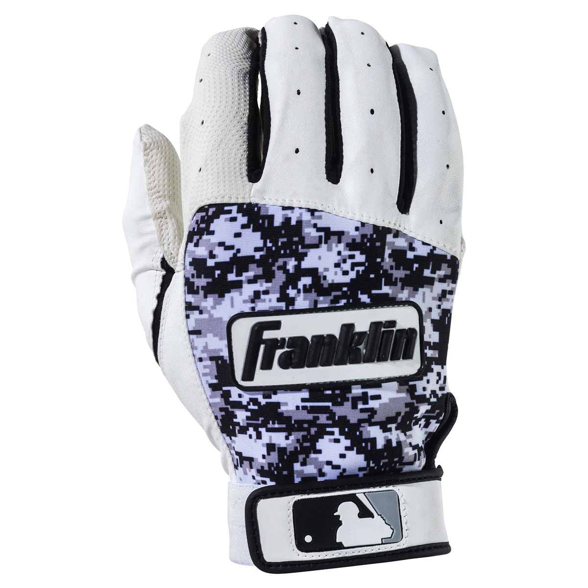slide 1 of 2, Franklin MLB DigiTek Adult Medium Black / White Gloves, XL