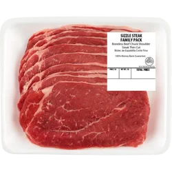 IBP Trusted Excellence Boneless Beef Shoulder Steak Thin Family Pack