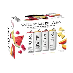 Nutrl Vodka Seltzer Fruit Variety - 2 x 8 pk