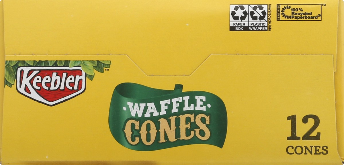slide 4 of 9, Keebler Waffle Cones 12 ea, 12 ct