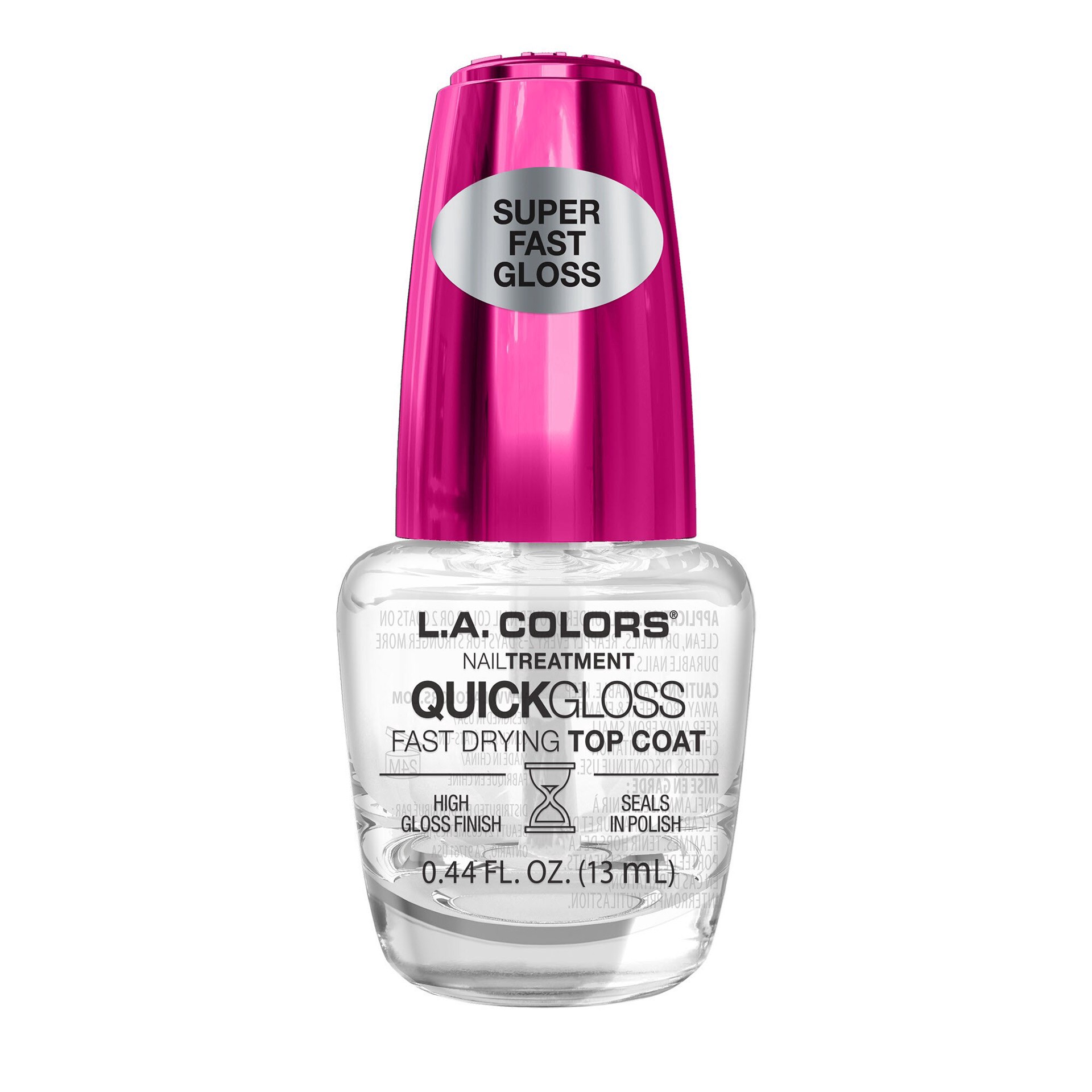 slide 1 of 1, L.A. Colors Salon Fabulous Nail Treatment Quick Gloss Fast Drying Top Coat, 0.44 oz