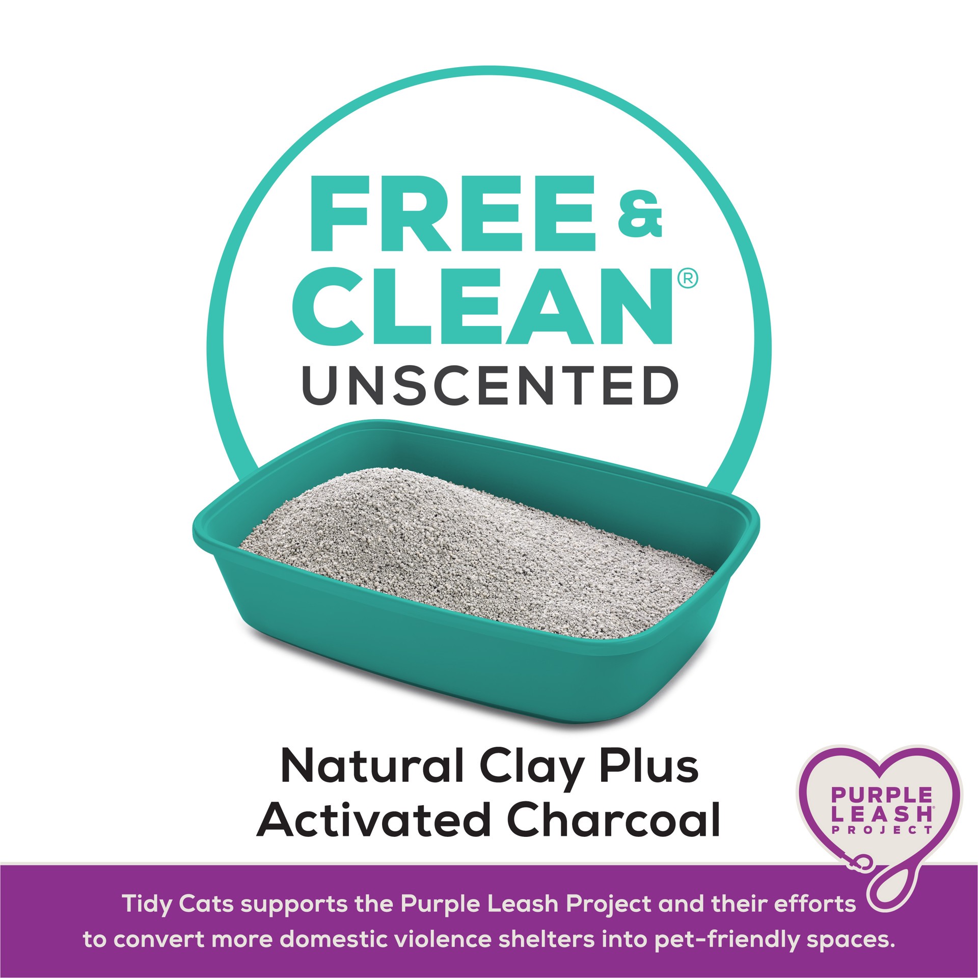 slide 6 of 9, Purina Tidy Cats Free & Clean Unscented Multi-Cat Clumping Litter - 35lbs, 35 lb