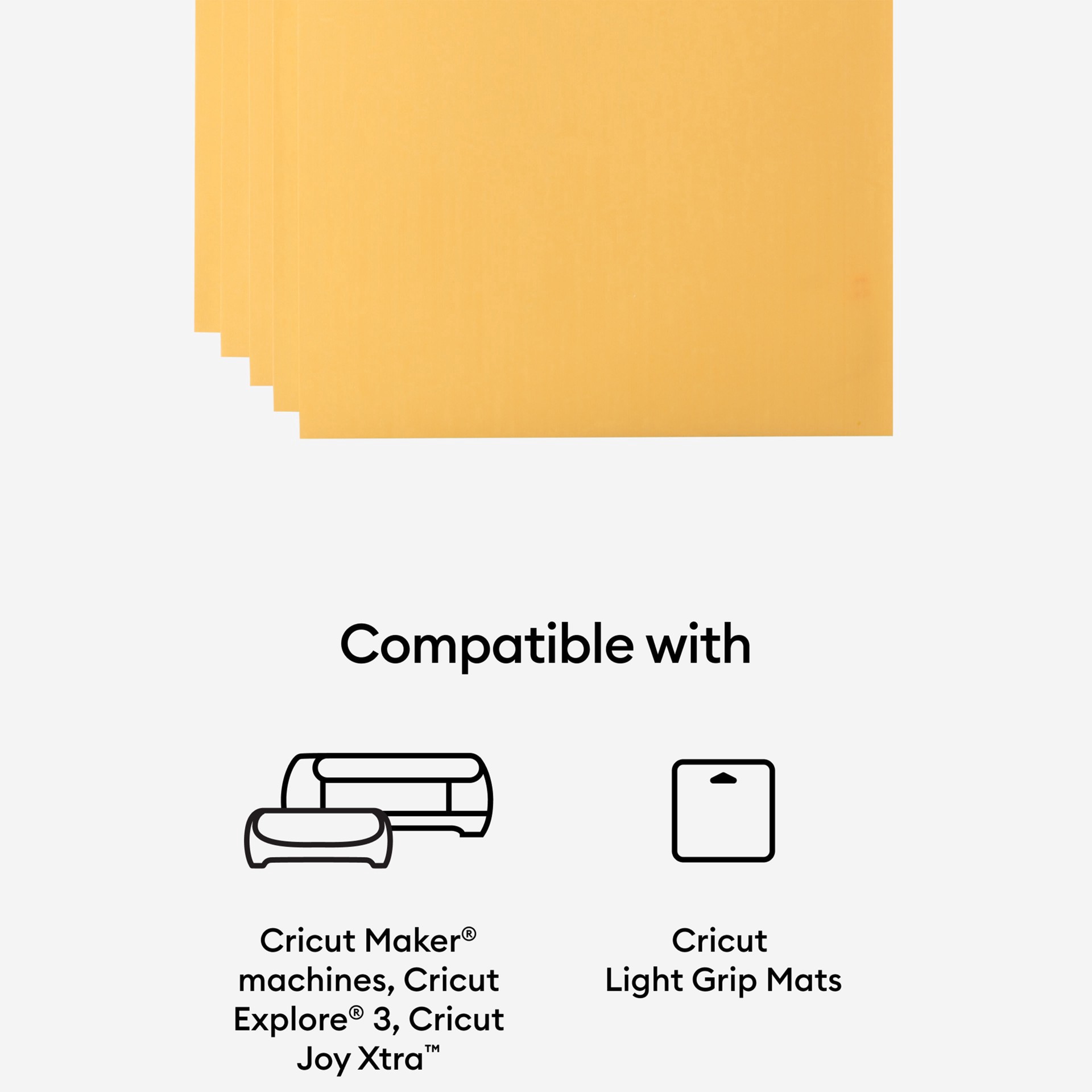 slide 4 of 5, Cricut 8.5" X 11" Gold Printable Vinyl Sheets, 10ct., 10 ct