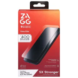 Zagg InvisibleShield Glass Elite Screen Protector for New iPhone 6.3" Pro (2024) 1 ea