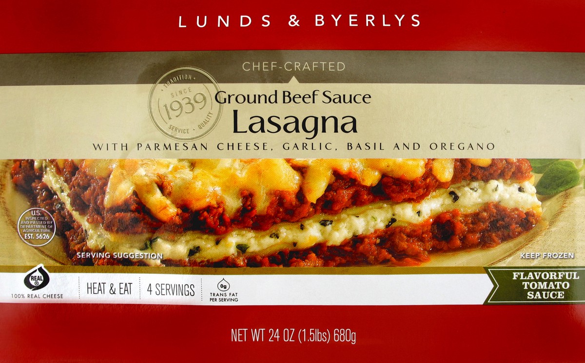 slide 1 of 1, Lunds & Byerlys Lasagna 24 oz, 24 oz