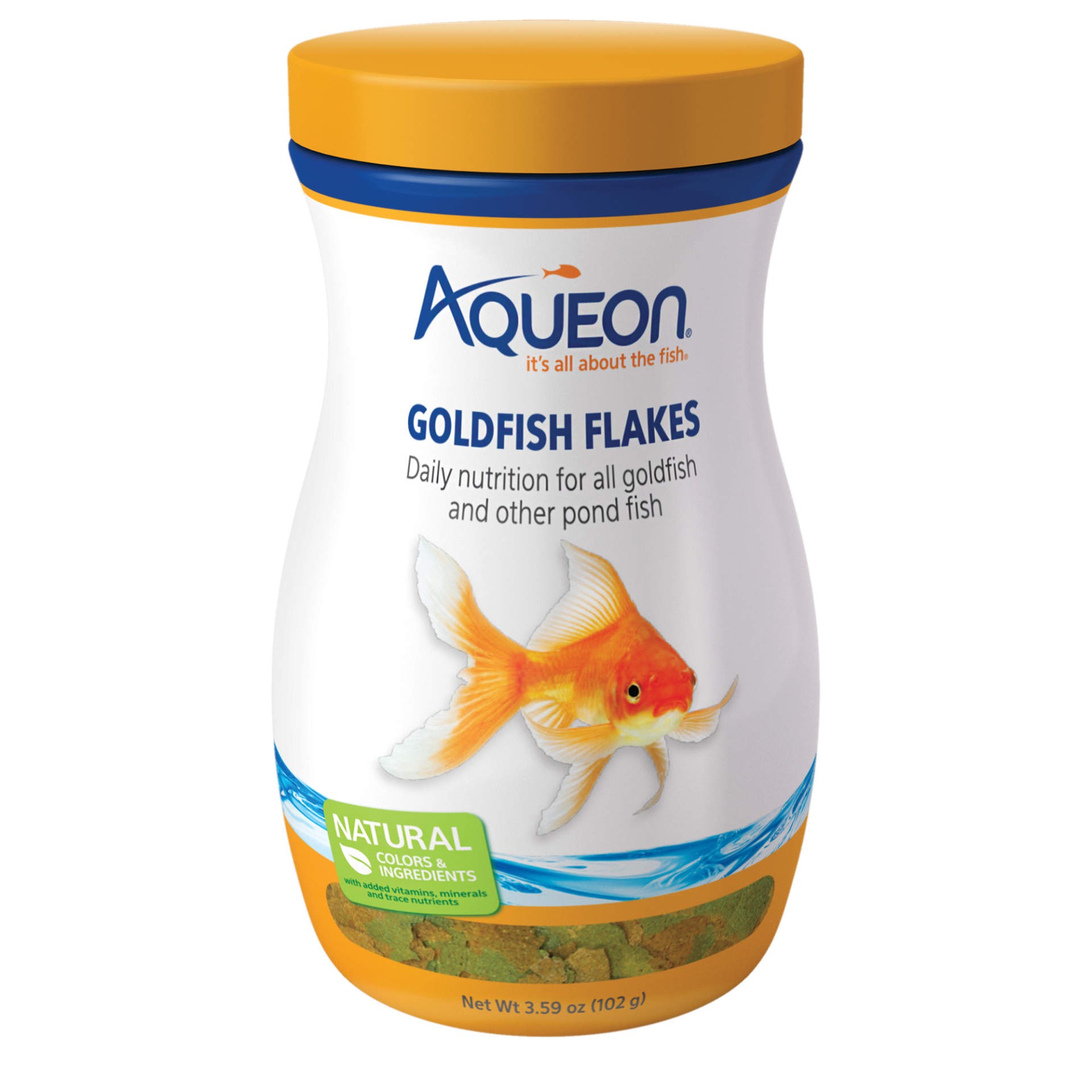 slide 1 of 8, Aqueon Goldfish Flakes 3.59 Ounces, 1 ct