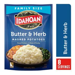 Idahoan Butter & Herb Mashed Potatoes Family Size