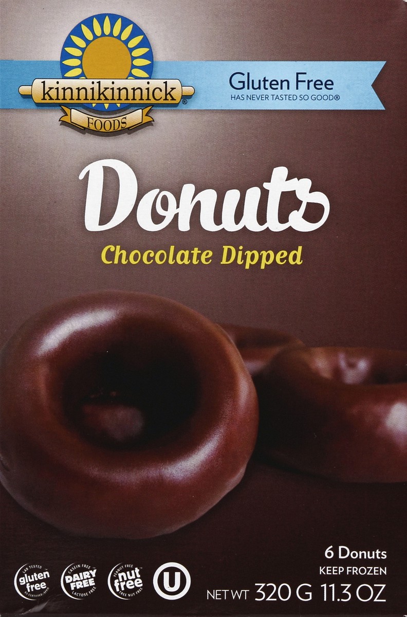 slide 4 of 4, Kinnikinnick Foods Chocolate Dipped Donuts 6 ea, 6 ct