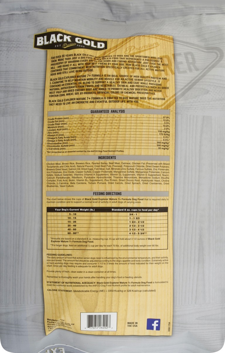 slide 2 of 8, Black Gold Dog Food 40 lb, 40 lb