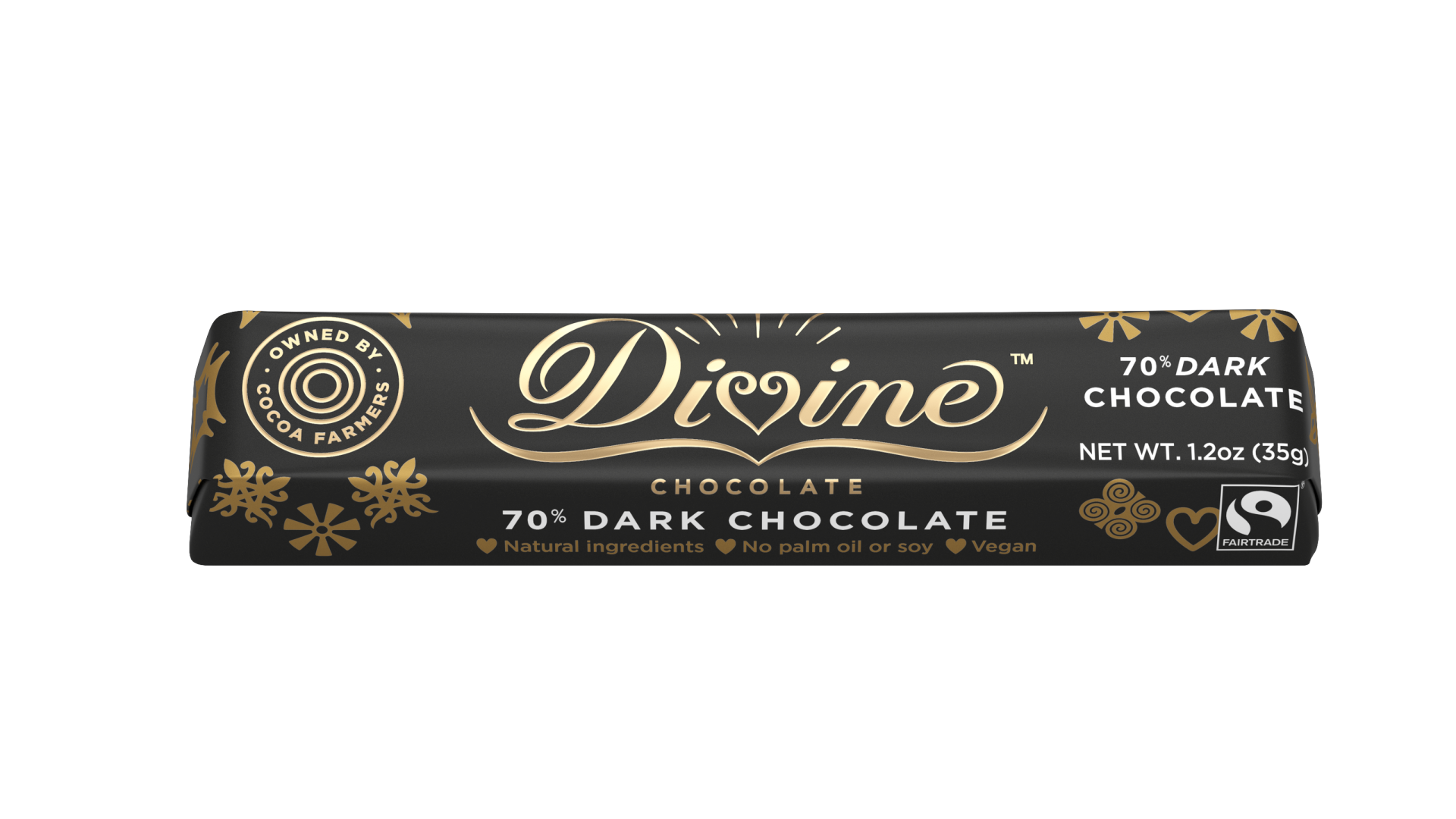 slide 1 of 1, Divine Chocolate Chocolate Bar Dark, 1.2 oz