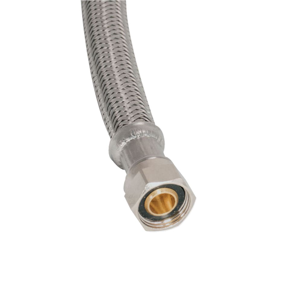 slide 6 of 6, EASTMAN 8-ft 3/8 -in Compression Inlet x 3/8 -in Compression Outlet Stainless steel Dishwasher connector, 1 ct